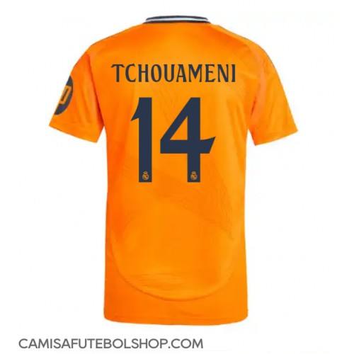 Camisa de time de futebol Real Madrid Aurelien Tchouameni #14 Replicas 2º Equipamento 2024-25 Manga Curta